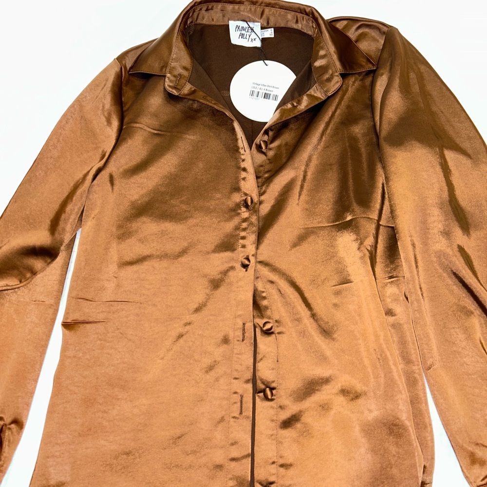 Princess Polly Brown Blazer with Lapels